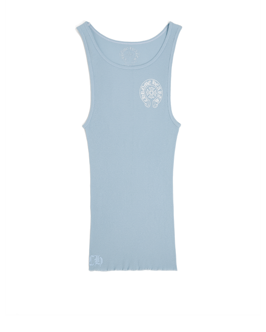 Chrome Hearts Baby Blue Ribbed Tank Top