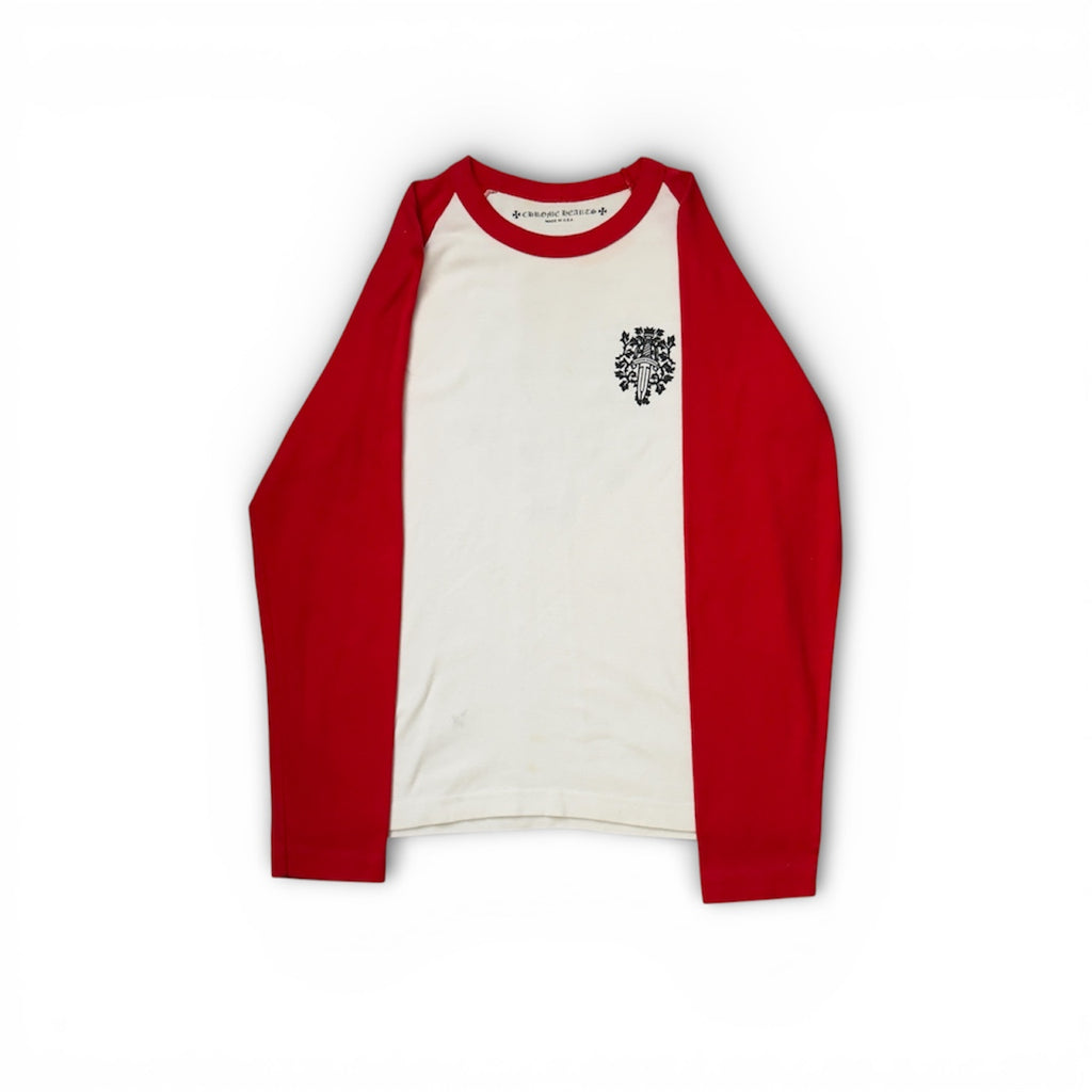 Chrome Hearts Vine Dagger Baseball Long Sleeve Tee