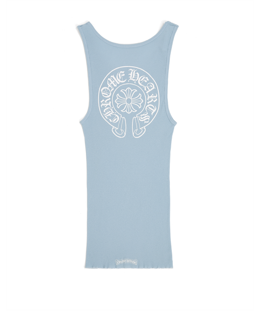 Chrome Hearts Baby Blue Ribbed Tank Top
