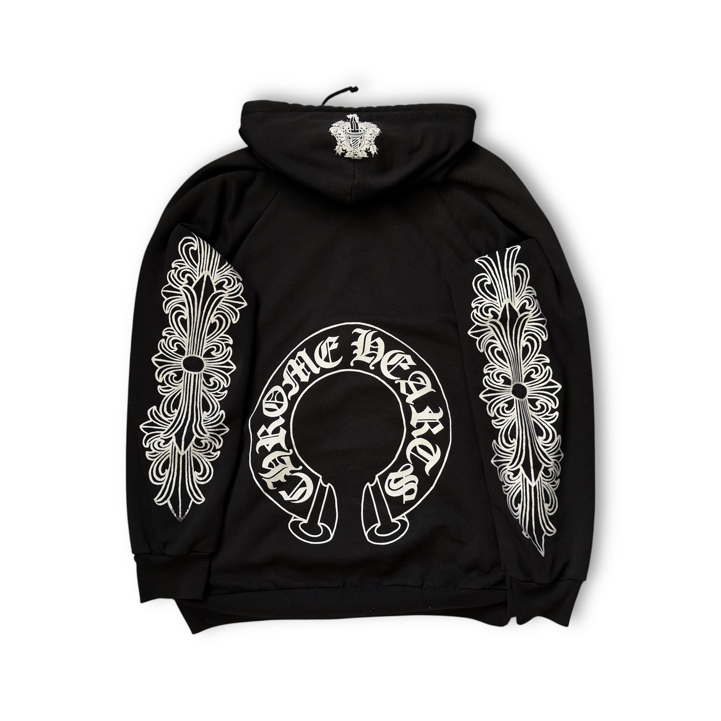 Vintage Chrome Hearts Thermal Lined Floral Horseshoe Zip Up