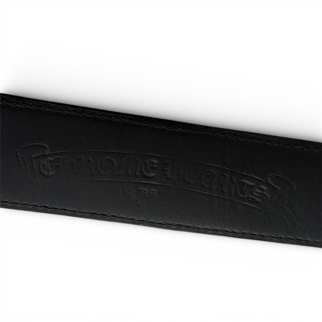 Chrome Hearts Flooded Patch Leather Cemetery Belt Strap