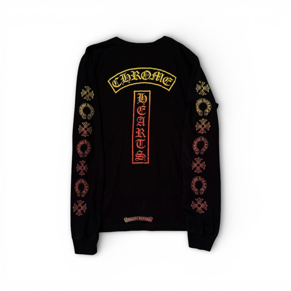 Chrome Hearts Gradient T Bar Motif Long Sleeve Tee