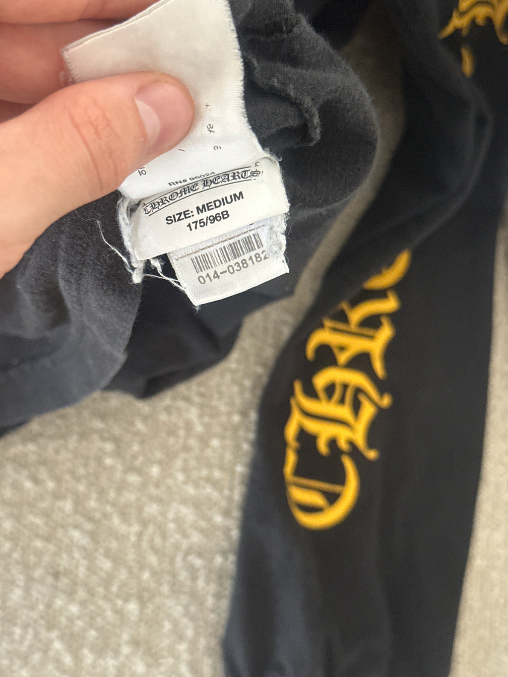 Chrome Hearts Yellow Dagger Long Sleeve