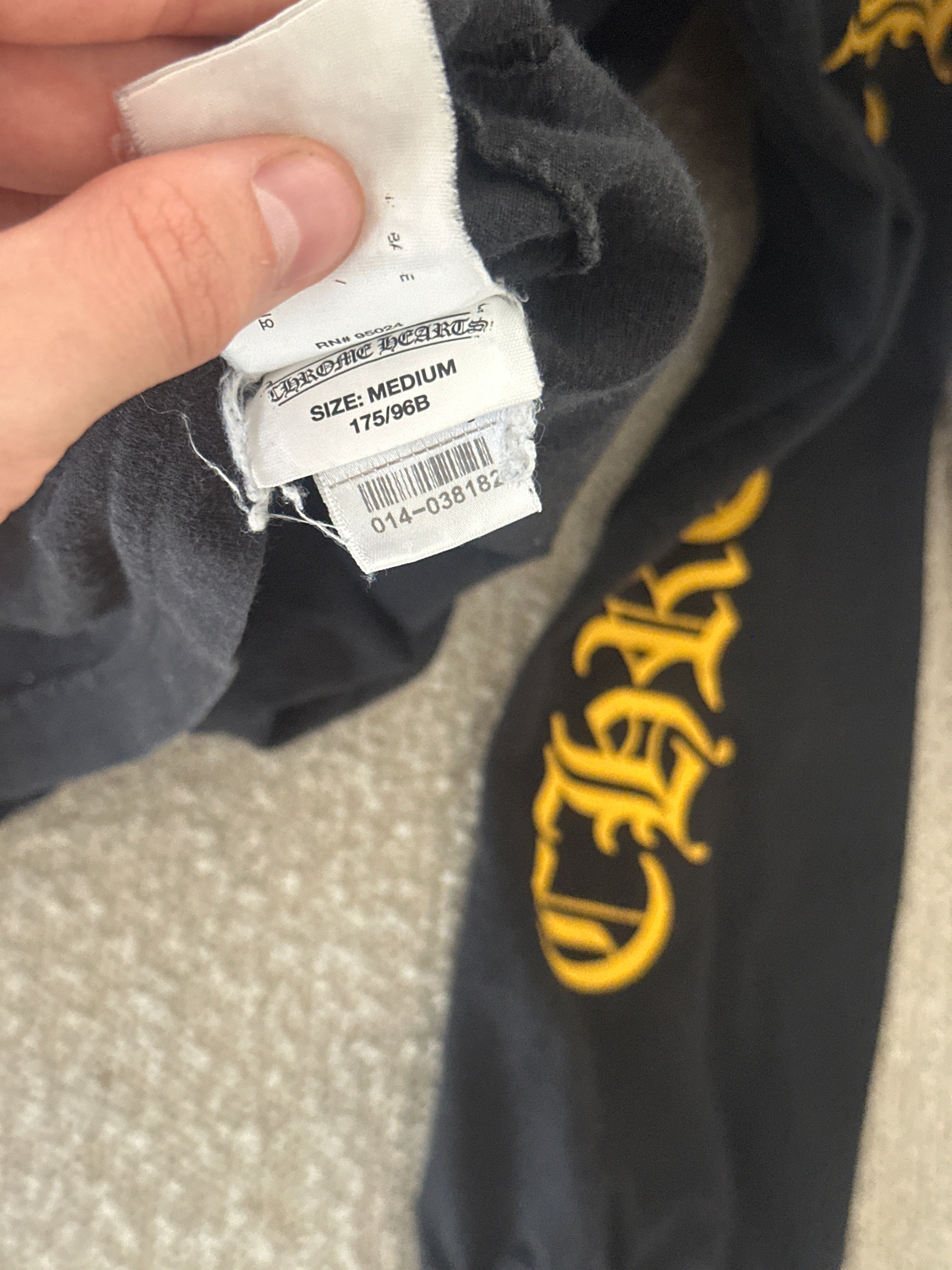 Chrome Hearts Yellow Dagger Long Sleeve