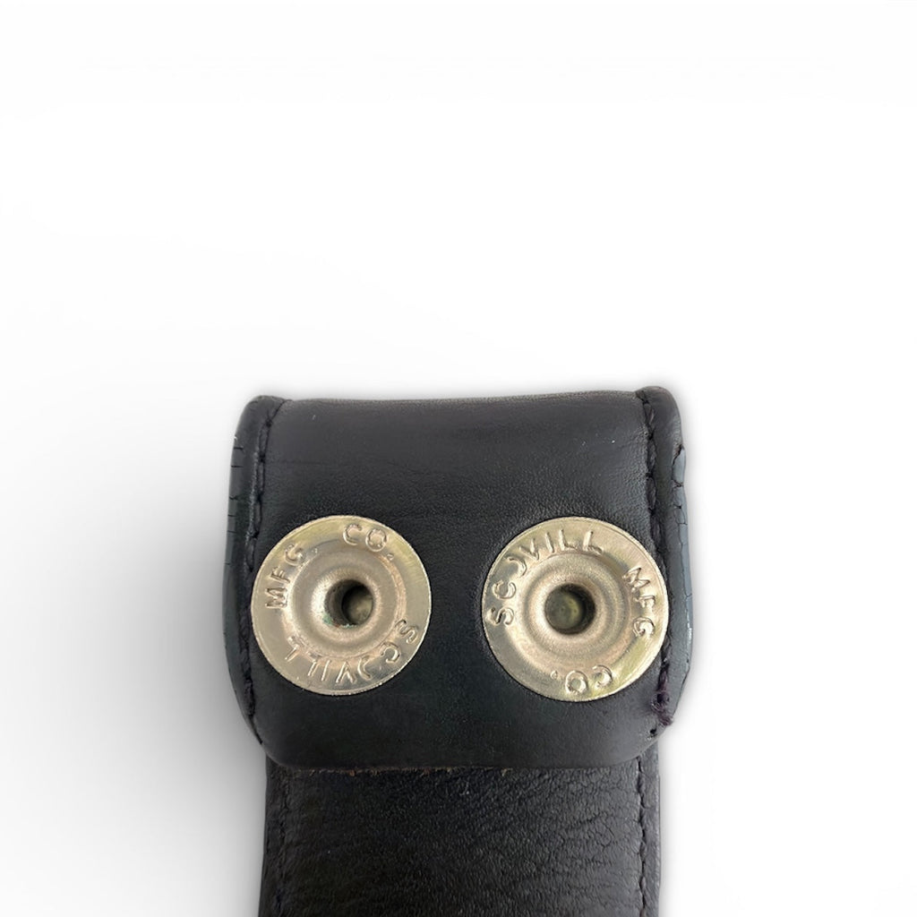 Chrome Hearts Flooded Patch Leather Cemetery Belt Strap