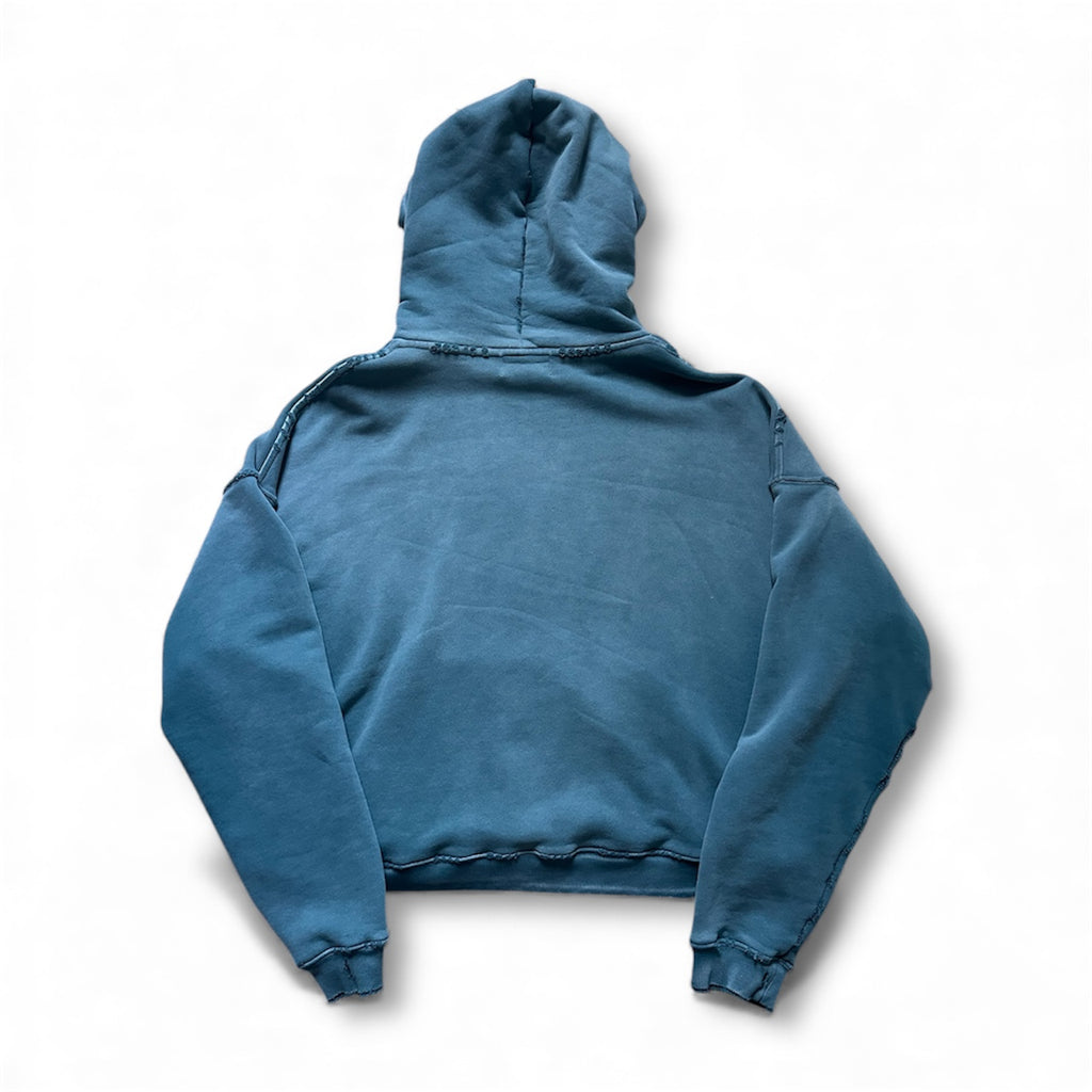 ERD Distressed Blue Logo Hoodie